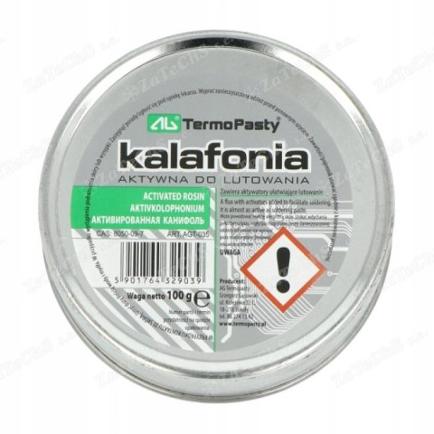 Kalafonia aktywna do lutowania AG TermoPasty 100 g