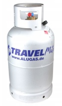 Aluminiowa butla gazowa LPG do tankowania ALUGAS TRAVEL Mate 11kg 25L Aluminiowa butla gazowa LPG do tankowania ALUGAS TRAVEL Mate 11kg 25L