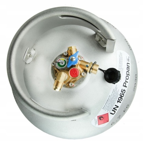 Aluminiowa butla gazowa LPG do tankowania ALUGAS TRAVEL Mate 11kg 25L Aluminiowa butla gazowa LPG do tankowania ALUGAS TRAVEL Mate 11kg 25L