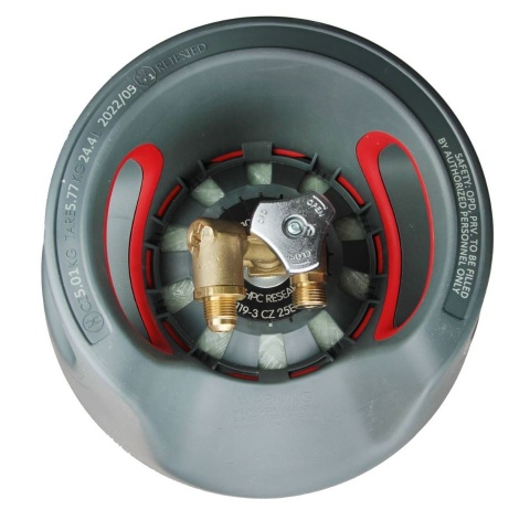 Butla gazowa kompozytowa GasBank DUO 7.5 kg LPG z wielozaworem 80%