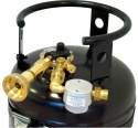Butla gazowa stalowa Propan Butan LPG z wielozaworem CAMPKO 16kg (30l) Butla gazowa stalowa Propan Butan LPG z wielozaworem CAMPKO 16kg (30l)
