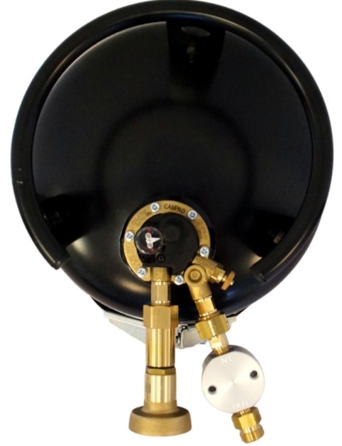 Butla stalowa CAMPKO 36l z wielozaworem Multi 80% - do takowania gazu LPG