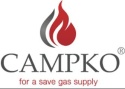 Butla stalowa CAMPKO 36l z wielozaworem Multi 80% - do takowania gazu LPG