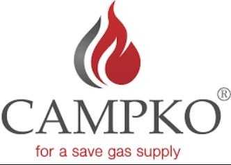 Butla stalowa CAMPKO 36l z wielozaworem Multi 80% - do takowania gazu LPG