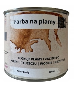 Farba na plamy i zacieki - 500ml - kolor biały