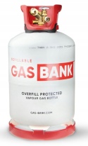 GasBank LS DUO 11 kg - butla z lekkiej stali z zaworem DUO 80% (OPD)