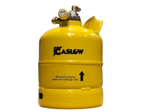 Gaslow 2,7kg kompaktowa butla gazowa do napełniania LPG zawór DUO kamper Gaslow 2,7kg kompaktowa butla gazowa do napełniania LPG zawór DUO kamper