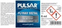 KLEJ PŁYNNY METAL DWUSKŁADNIKOWA ŻYWICA + ŁOPATKA PULSAR KOLOR SZARY 6 ml
