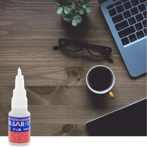 Klej cyjanoakrylowy błyskawiczny sekundowy gęsty Pulsar FIX-01 KAF0120 20 g