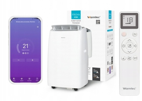 Klimatyzator przenośny z Wi-Fi Warmtec Froya KP35W do 40 m2 3,5 kW Klimatyzator przenośny z Wi-Fi Warmtec Froya KP35W do 40 m2 3,5 kW