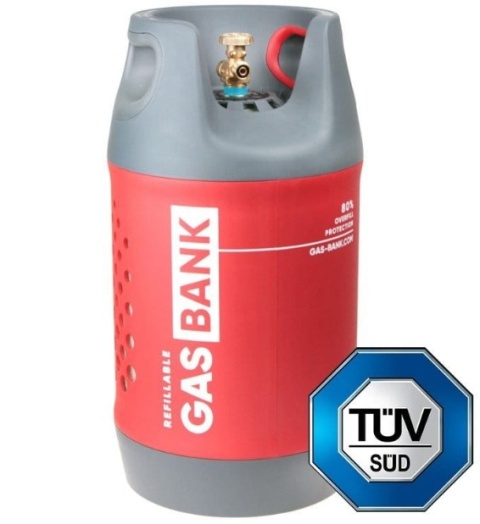 Ultralekka butla kompozytowa GasBank SINGLE 11kg - do tankowania LPG kamper Ultralekka butla kompozytowa GasBank SINGLE 11kg - do tankowania LPG kamper