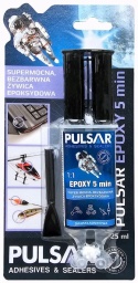 Żywica epoksydowa z płytką Pulsar Epoxy 5 min bezbarwna 25 ml