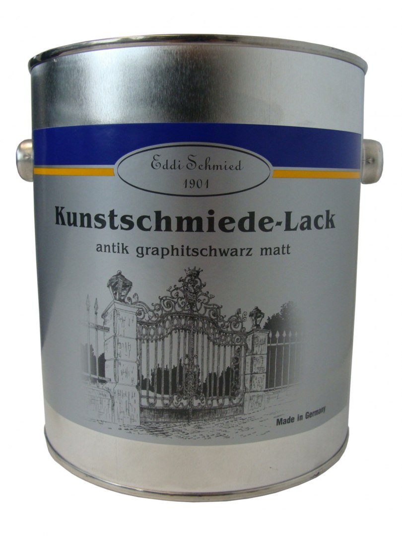 Farba grafitowa do dekoracji metalu - Eddi Schmied puszka 2.0 L Farba grafitowa do dekoracji metalu - Eddi Schmied puszka 2.0 L