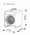 Nagrzewnica elektryczna 5kW Warmtec EWS-5