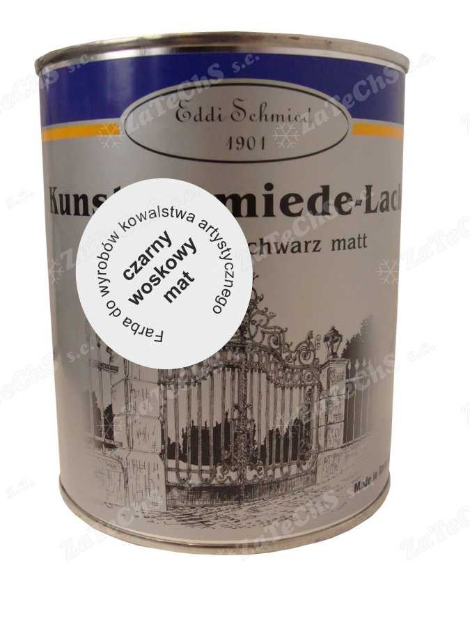 Farba Eddi Schmied na ogrodzenia - kolor czarny woskowy mat 0,75L