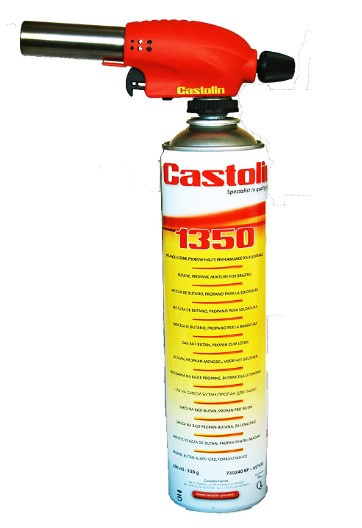 Palnik do lutowania Castolin Kit 1350 Torch - zestaw z butlą z gazem 7/16