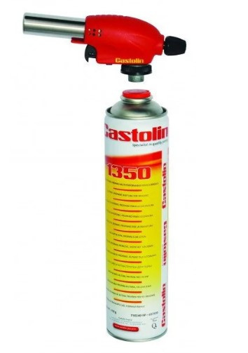 Palnik do lutowania Castolin Kit 1350 Torch - zestaw z butlą z gazem 7/16 Palnik do lutowania Castolin Kit 1350 Torch - zestaw z butlą z gazem 7/16