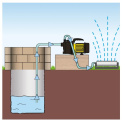 Pompa ogrodowa do wody - zewnętrzna - do przepomowywania wody - TROTEC TGP 1000 E - 1000W - 3300l/godzinę