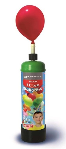 KEMPER "I love Balloons" - Zestaw balonów wraz z butlą do napełniania