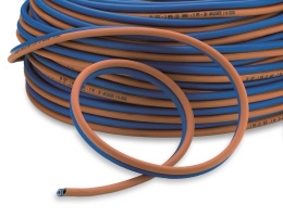 Niebieski wąż gazowy spawalniczy - 3,5×8 mm - EN1327 - Na metry - KEMPER